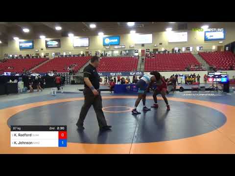 2018 Marine Corps US Open/Senior Men's Greco-Roman 87 Quarters - Kevin Radford (Sunk) Vs. Khymba J