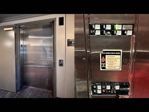 EPIC BUT TIRED Montgomery Vector Traction Elevator @ Hyatt Centric, Santa Clara, CA