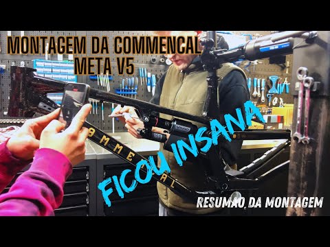 Montagem da Bike, ficou INSANA - COMMENCAL META V5 DREAMBUILD #mtb #bike