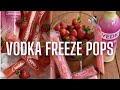 Adult Freeze Pops! |Strawberry Lemonade Vodka Freeze Pops! | Adult Boozy Pops!