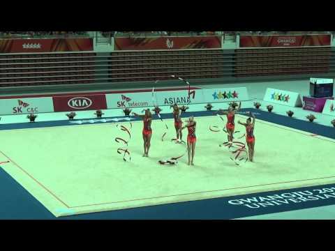 Group FINLAND EF_ 5 Ribbons _Universiade Gwangju 2015