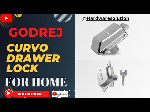 Stainless steel godrej curvo drawer lock- 8012