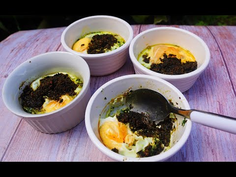 The Best Pesto Baked Eggs Recipe Ever