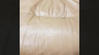 Our leather repair and recolouring service