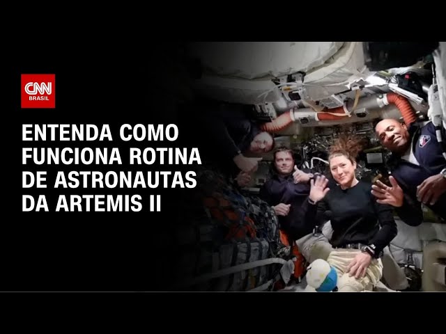 Astronautas da Artemis II têm horário para tudo; entenda | LIVE CNN