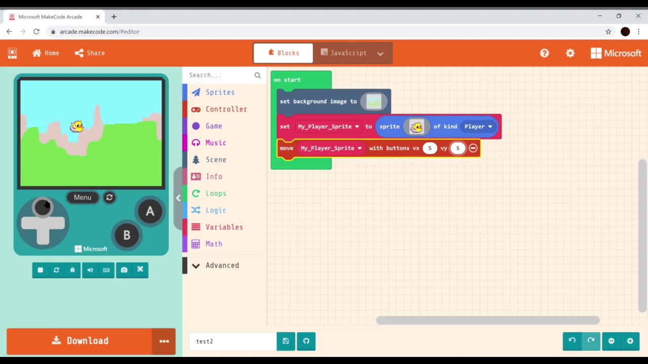 Arcade.makecode.com - Getting Started - ENGR 2304