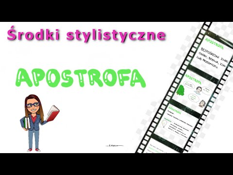 Środki stylistyczne: apostrofa