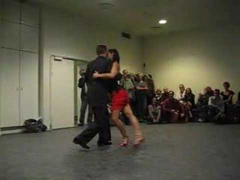  Linus Aabye Jensen  and  Raquel Marques  are  dancing  to  the  tango  "  El Ingeniero  "