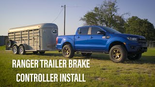 2019-2021 Ford Ranger OEM Trailer Brake Controller Install