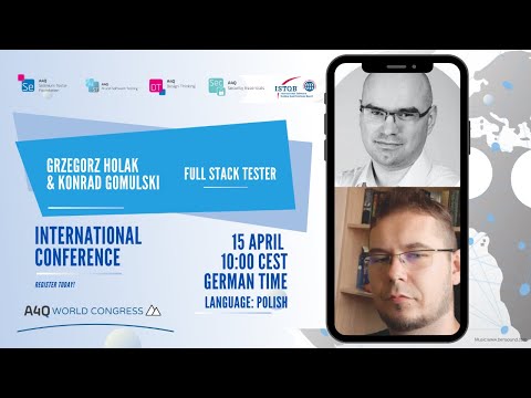 Grzegorz Holak & Konrad Gomulski: Full Stack Tester