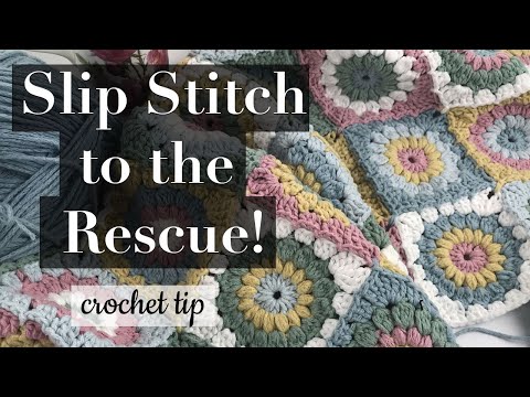 Slip Stitch to the Rescue...AGAIN!  This time with a "join as you go" crochet blanket.