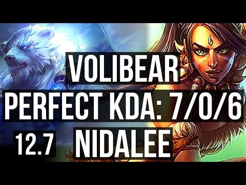 VOLIBEAR vs NIDALEE (JNG) | 7/0/6, Rank 3 Voli, 67% winrate, Godlike | EUW Challenger | 12.7
