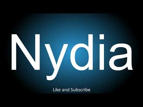 How to correctly pronounce - Nydia.