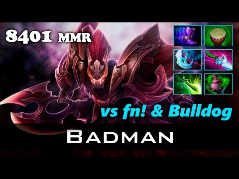 Dota 2 - Badman vs fn! & Bulldong - 8401 MMR Ranked Match