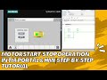 Motor Start Stop Operation In TIA Portal HMI Step By Step Tutorial