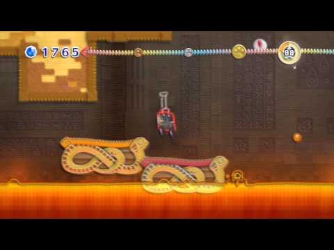 Kirby's Epic Yarn - Temper Temple [HD]