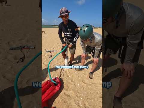 How to pump your kite correctly