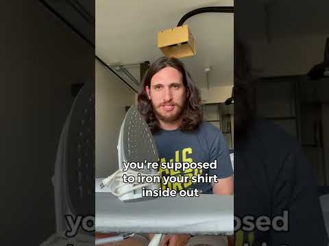 the BEST way to iron shirts #shorts