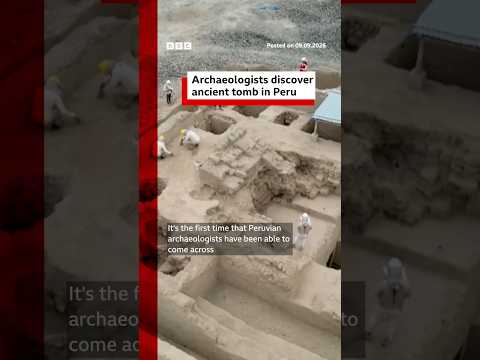 Archaeologists discover ancient tomb in Peru. #BBCNews