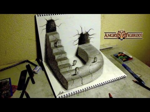 Fantastic Anamorphic Drawings  AMAZING HD