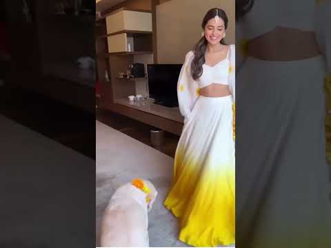 Yellow - White Haldi Designer Party, Wedding Wear Stylist Lehenga with Floral Printed Blouse