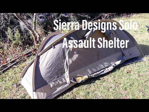 Expensive and Rare Military tent Mountain Hardwear Hunker - Sierra Designs Solo Assault Navy Seals