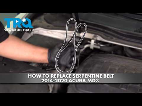 How to Replace Serpentine Belt 2014-2020 Acura MDX