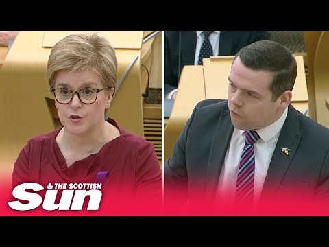 Nicola Sturgeon & Douglas Ross clash over ferries fiasco, she admits SNP wouldn't repeat such a deal