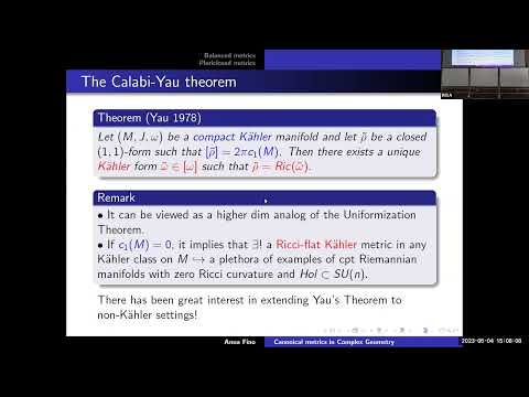 Anna Fino, Florida International University: Canonical metrics in Complex Geometry