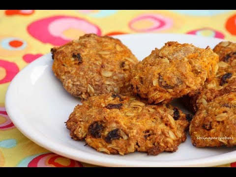 Como hacer galletas de avena y zanahoria