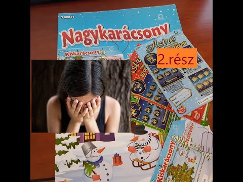 Nagykarácsony és Kiskarácsony Astro Buksza Black Jack Kaparós sorsjegyek