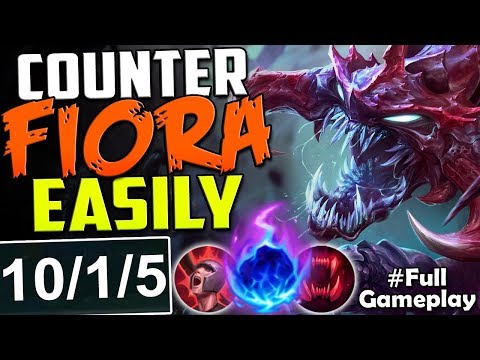 COUNTER FIORA EASILY WITH CHO'GATH | New Runes Cho'Gath vs Fiora TOP  | RANKED SEASON 8 Gameplay