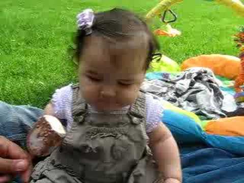 This is what Sofi thinks of ice cream   :o)