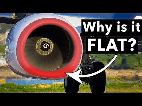 Why are the Boeing 737NG engines FLAT?