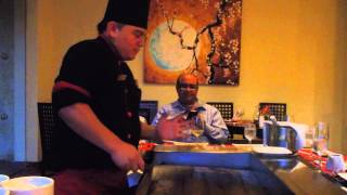 preview picture of video 'Teppanyaki Cooking- Japanese Restaurant Grand Palladium Resort - Kantenah, Riviera Maya, White Sands'