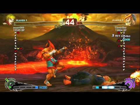 GamerBee [Adon] vs asyan989 [Ken] SSF4 Japanese Online Ranked Matche - TRUE-HD
