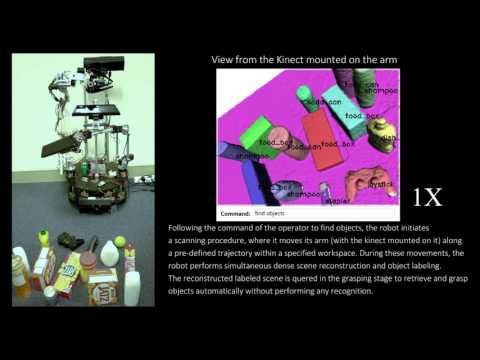 Simultaneous scene reconstruction and object labelling