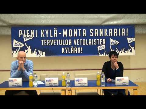 Lehdistötilaisuus Vimpelin Veto-Äänekosken Huima NSM ottelusta 31.10.2015