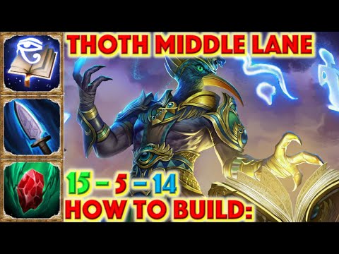SMITE HOW TO BUILD THOTH - Thoth Mid Build | Middle Lane Build + How To + Guide (Season 7 Conquest)