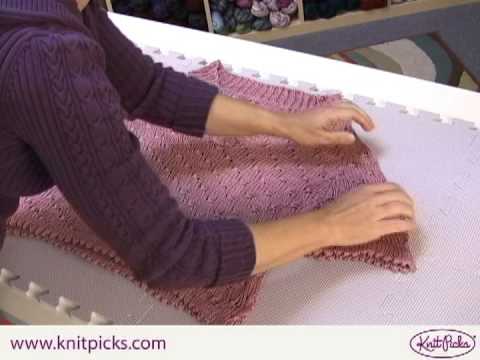 How to Block a Sweater - Knitted Garment Care Tutorial