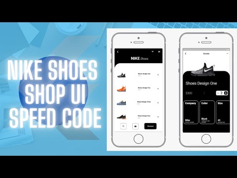 Minimal Nike Shoes Shop UI Design in Flutter - Flutter UI design Project  - Speed Code