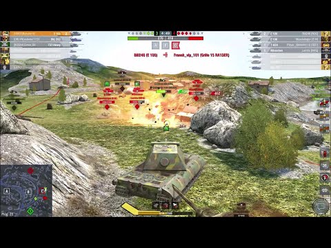 WoT Blitz ||  E-100 || 6200+ DMG || Mad Games