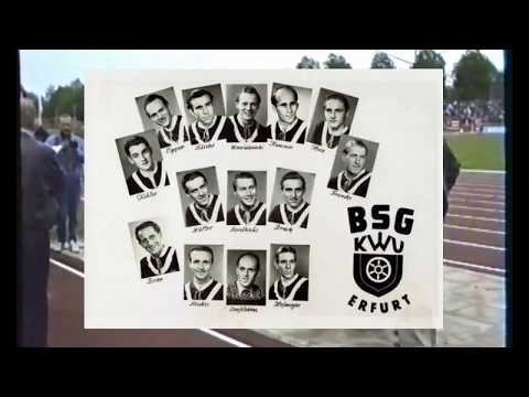 1991 - Ehrung für die Spieler des 1. Erfurter Oberliga-Punktspiels