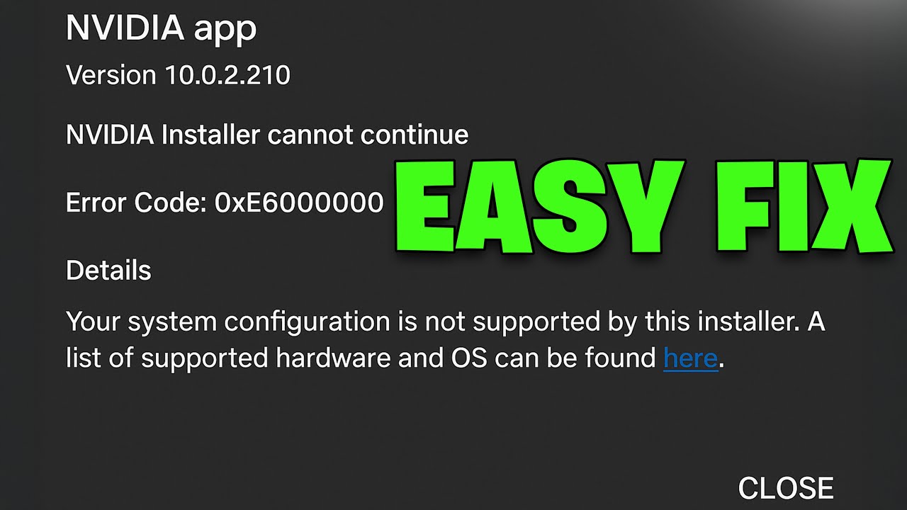 ❌ How To Fix NVIDIA Installer Cannot Continue Error | Full Solution Step-by-Step - NEW 2025✅