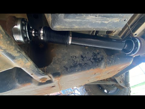 Jeep wrangler JK Terraflex cv joints installation and replacement driveshaft