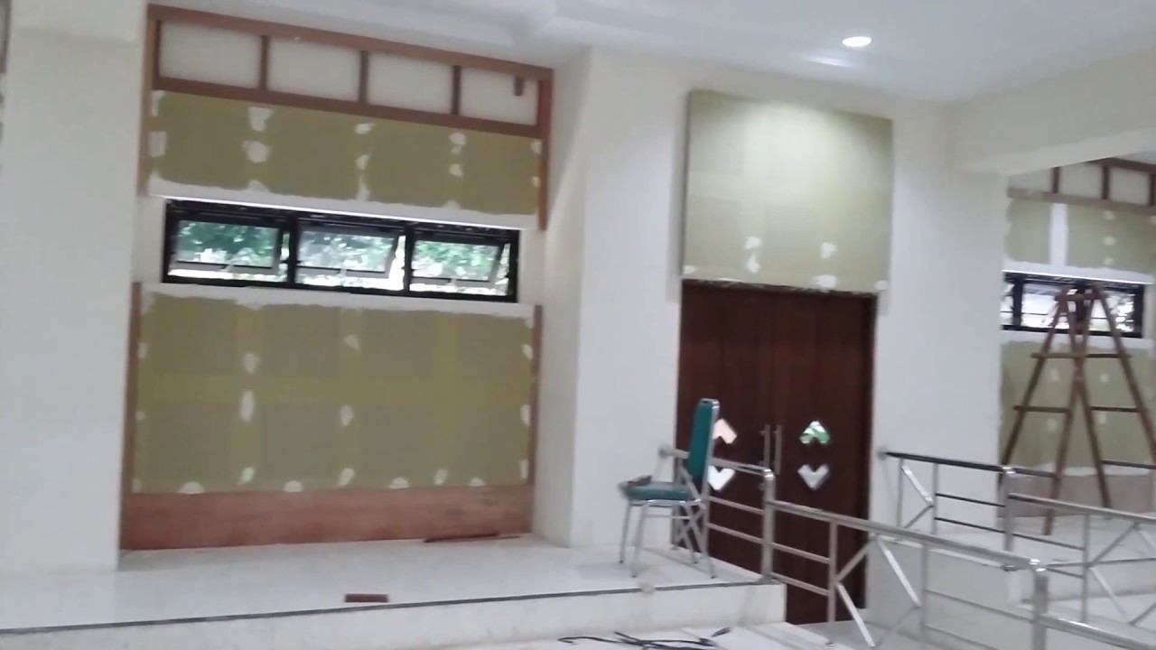 Progress Akustik Treatment Aula UNDIP Semarang