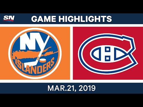 NHL Game Highlights | Islanders vs. Canadiens - March 21, 2019