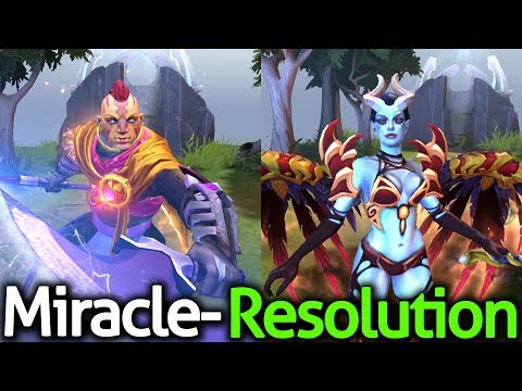Miracle- [Anti Mage] vs Resolution [Queen of Pain] Dota 2 - Gank before you fat