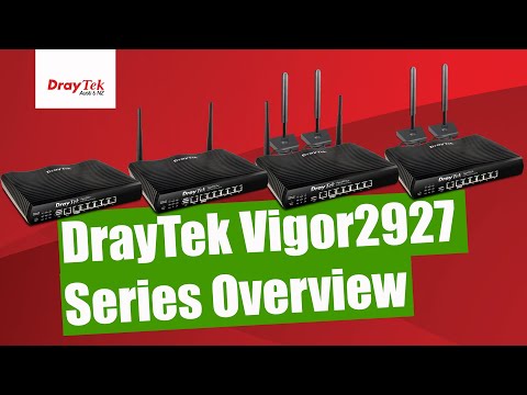 Vigor2927 series Dual Ethernet WAN broadband security routers for SMBs Vigor2927 series Dual Ethernet WAN broadband security routers for SMBs