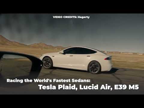 Tesla Plaid, Lucid Air, BMW E39 M5 |RacingTeslatesla model s plaid| bmw e39 m5 lucid air drag race